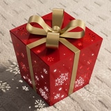 LED 메탈 선물 상자 장식 3개 세트 - 레드 LED 메탈 선물 상자 장식 3개 세트 - 레드