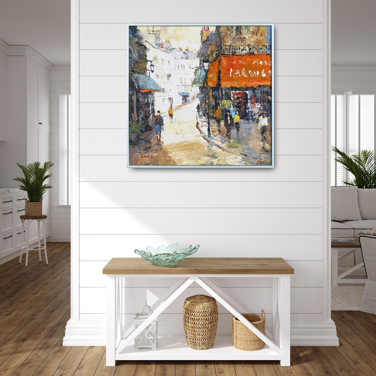 지클레 그림 액자 76x76cm - 파리카페