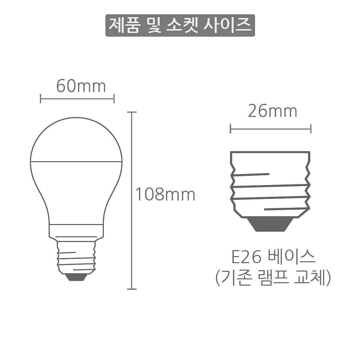 오스람  LED 전구5W 4개