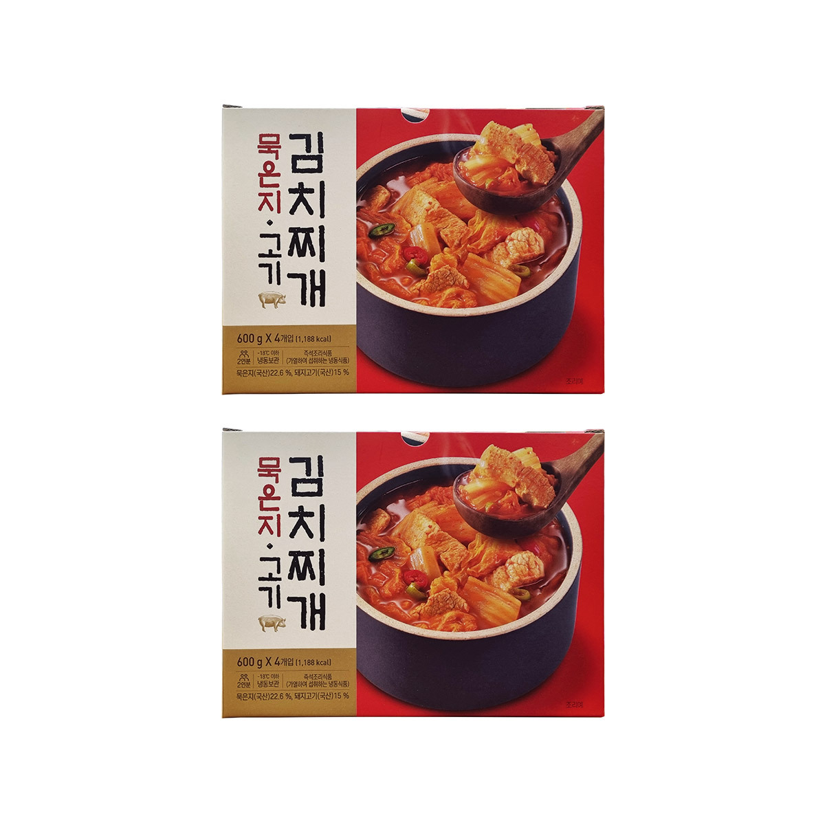 왕애밥상 묵은지고기김치찌개(600g x 4ea) x 2 set