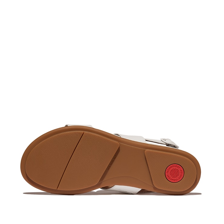 핏플랍 여성용 그레이시 레더 백스트랩 샌들 - 어반화이트, UK5 (245mm)