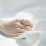 총0.6캐럿 다이아몬드 반지14K 셜리