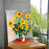 지클레 그림 액자 (80 x 60cm 또는 60 x 80cm) - 모네, 해바라기