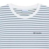 컬럼비아 여성 스트라이프 티셔츠 - 블루, S