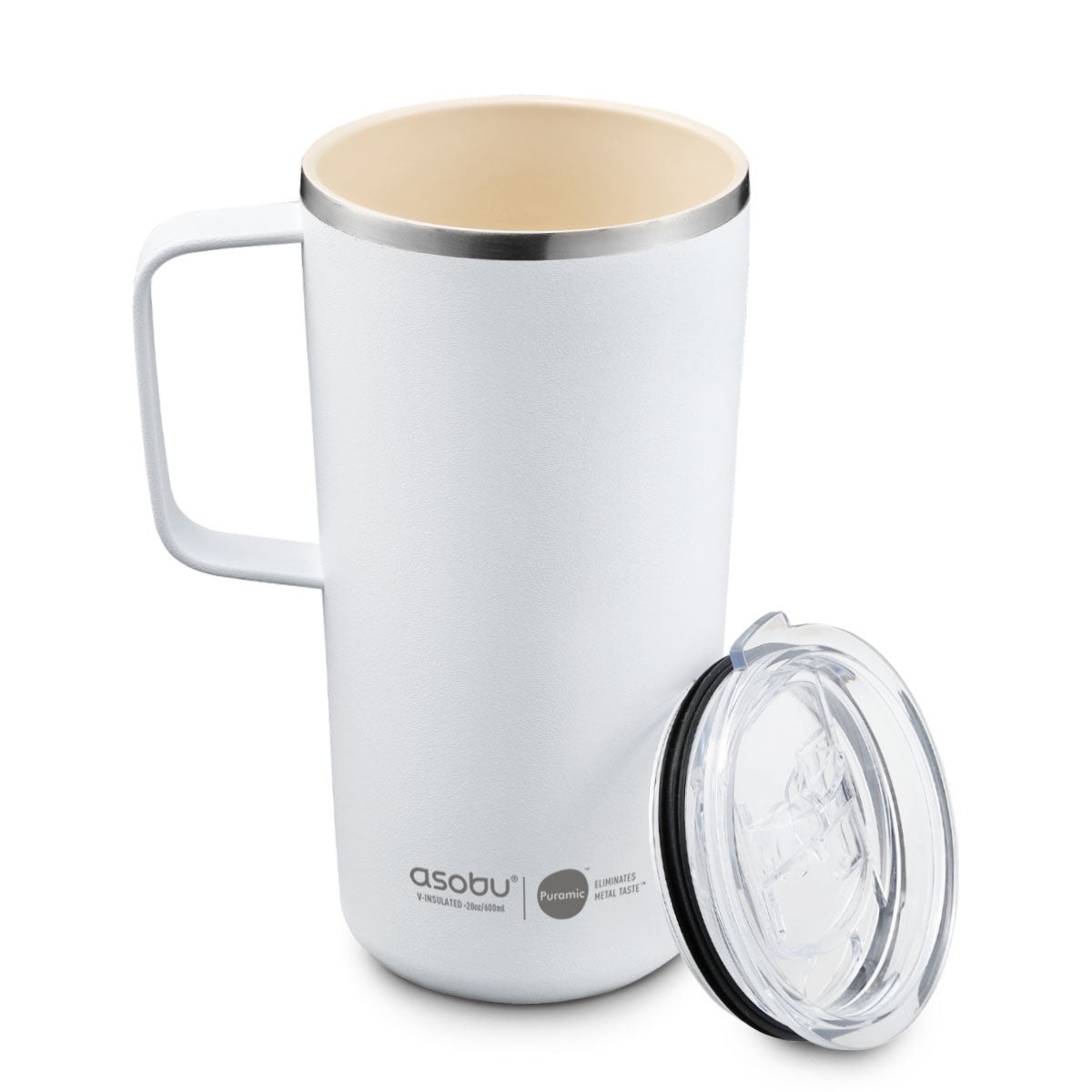 아소부 타워 텀블러 600ml - 화이트 아소부 타워 텀블러 600ml - 화이트
