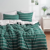 플로티나 차렵 이불 세트 6P - 퀸, 그린