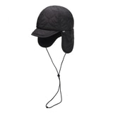 화이트샌즈 퀼팅 패딩 트루퍼 햇 아말리 - 블랙