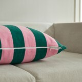 알러텍트 테리 데코 쿠션 - 그린/핑크