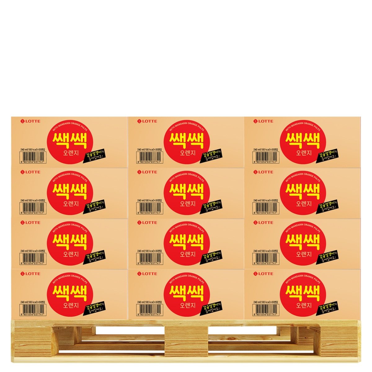 롯데쌕쌕오렌지 240ml x 30 x 96
