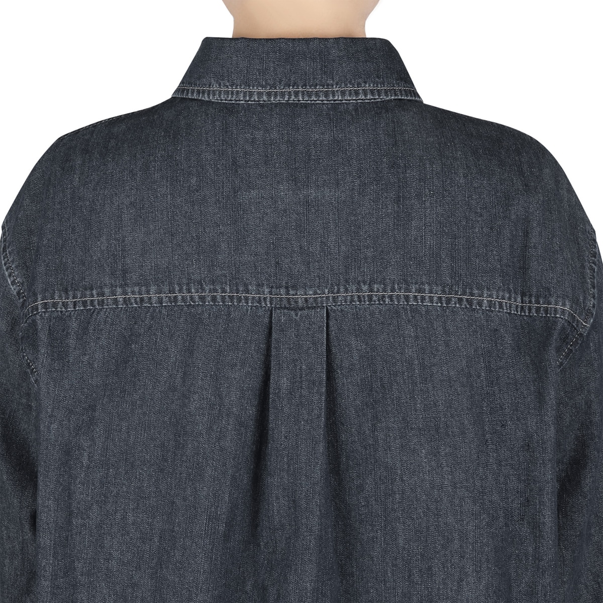 케네스콜 여성 데님 셔츠 - 블랙 인디고, L