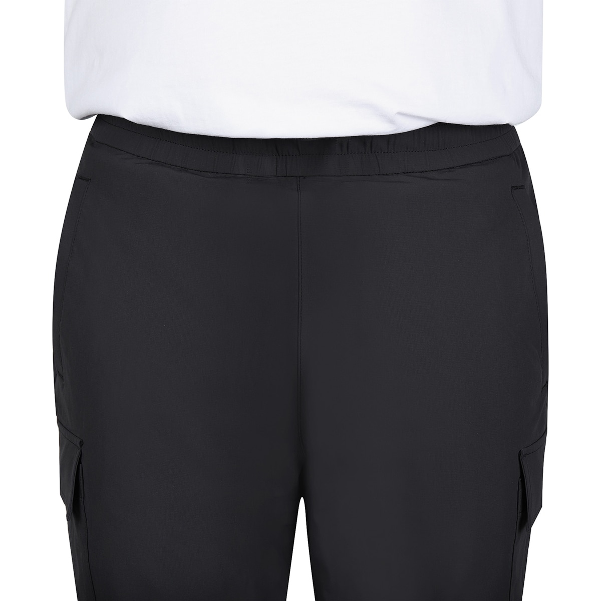 케네스콜 남성 나일론 스판 바지 - 블랙