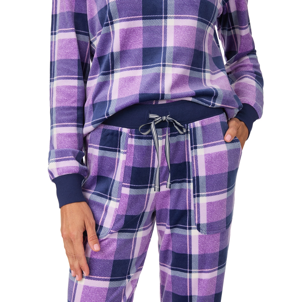 노티카 여성 실키 플리스 파자마 세트