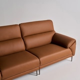 다우닝 데이지 전체 천연가죽 소파 4인