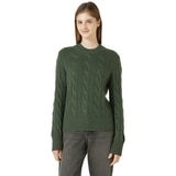 리디아 바인 여성 울 캐시미어 케이블 스웨터