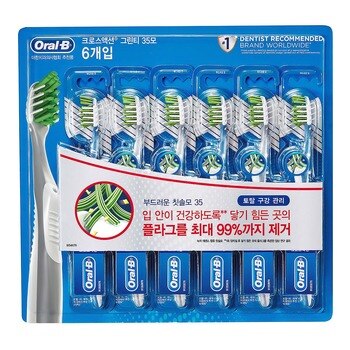 오랄비 크로스액션 컴플리트7 칫솔 6입 / 최소구매2 오랄비 크로스액션 컴플리트7 칫솔 6입 / 최소구매2