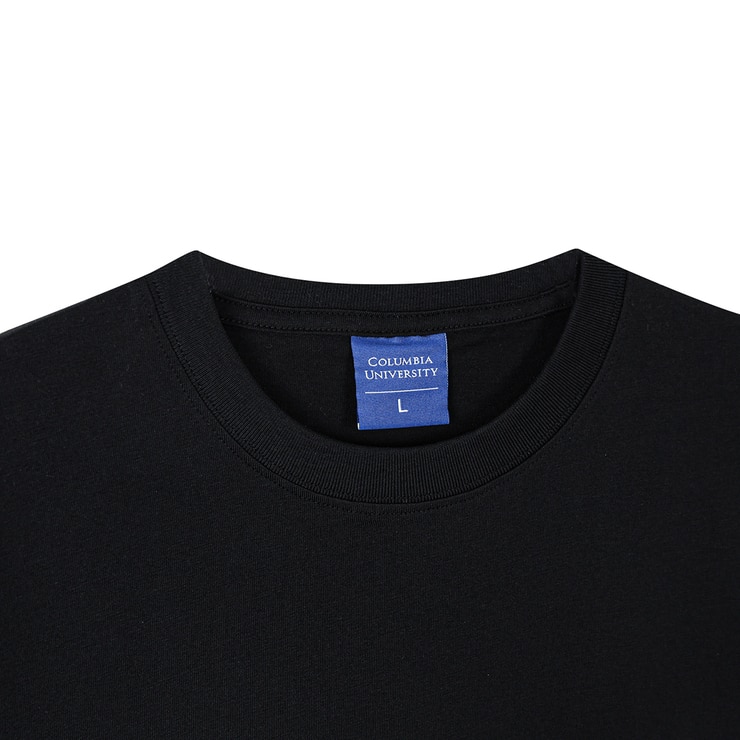 컬럼비아 유니버시티 성인 반소매 티셔츠 - 블랙, S