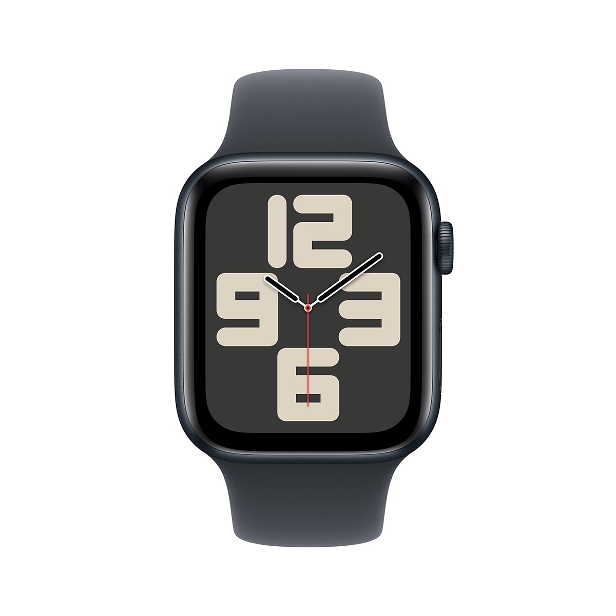 Apple 워치 SE GPS 44mm 미드나잇 알루미늄 스포츠 밴드 - S/M