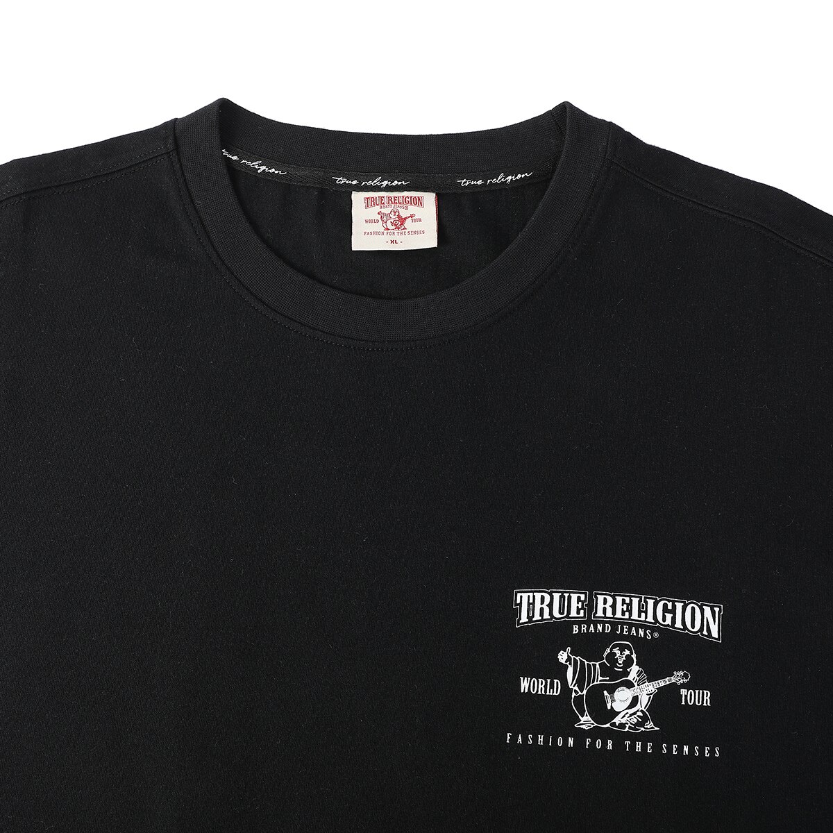 트루 릴리젼 남성 반소매 티셔츠 - 블랙