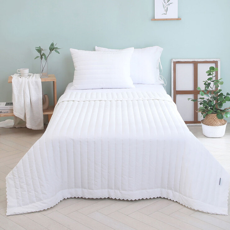 April At Home Cotton Lace Spread - Single 684880