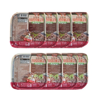 심동보 언양한우불고기 150g x 4 + 심동보 언양돼지불고기 150g x 4