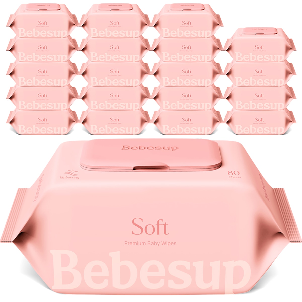 베베숲 소프트 아기물티슈 80매 x 20팩 베베숲 소프트 아기물티슈 80매 x 20팩