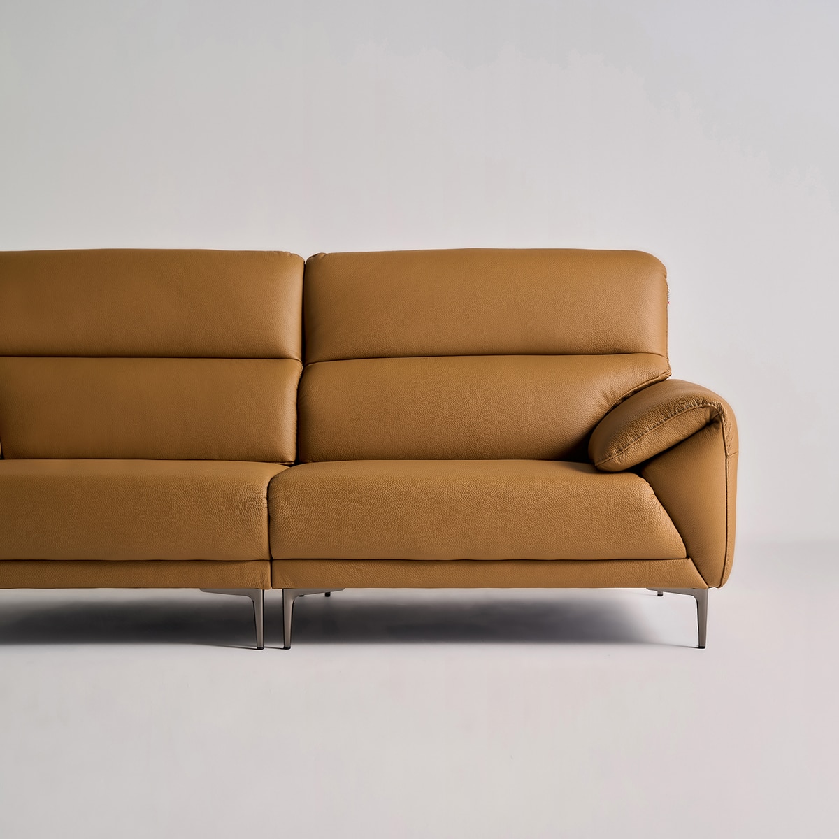 다우닝 데이지 전체 천연가죽 소파 3인