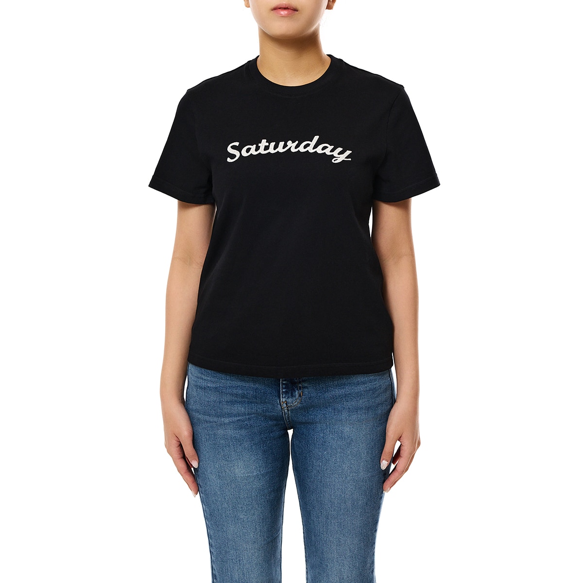 쥬시꾸뛰르 여성 반소매 티셔츠 - 블랙 쥬시꾸뛰르 여성 반소매 티셔츠 - 블랙