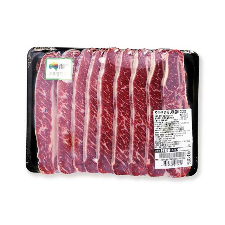호주산 냉동 LA꽃갈비 2.5kg x 2팩