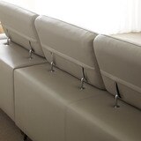사트바 이태리 마스뜨로또 4인 소파 - 다크그레이