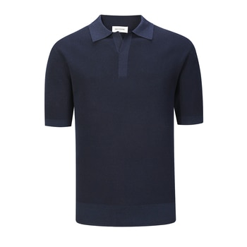 브렌우드 남성 오픈 카라 니트 폴로