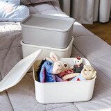 아이리스 수납 박스 7L  6개 뚜껑 포함