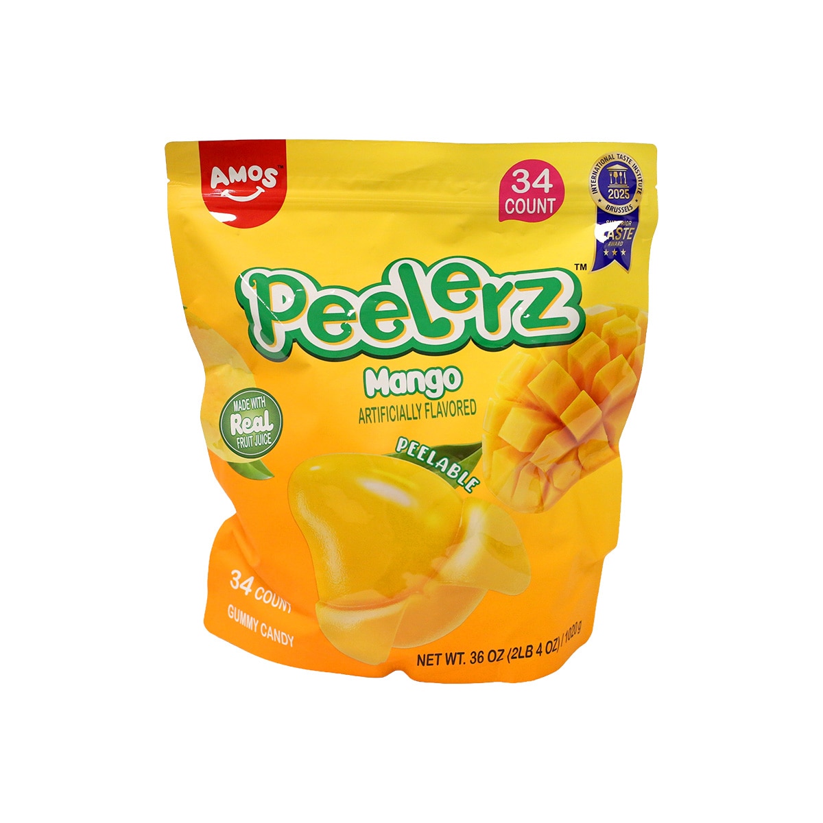 Amos Peelerz 망고 젤리 1,020g / 30g x 34