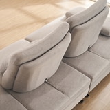 라클라우드 그랑블 스윙 기능성 패브릭 6인 소파 - 라이트그레이