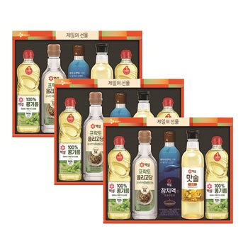 백설 복합 조미오일 혼합 세트 CC-1호 x 3 백설 복합 조미오일 혼합 세트 CC-1호 x 3