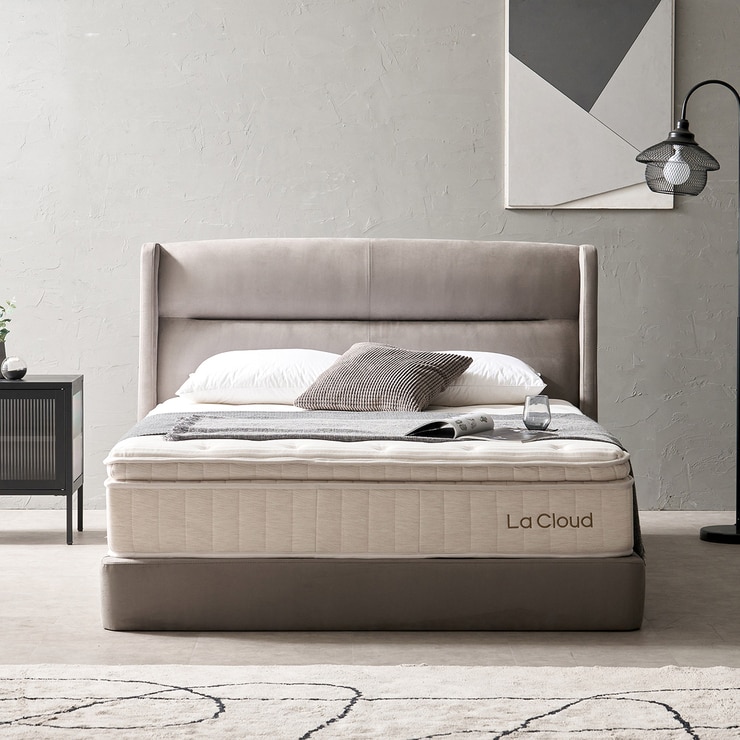 라클라우드 기능성패브릭 밀라노 침대프레임 - 슈퍼싱글, 그레이