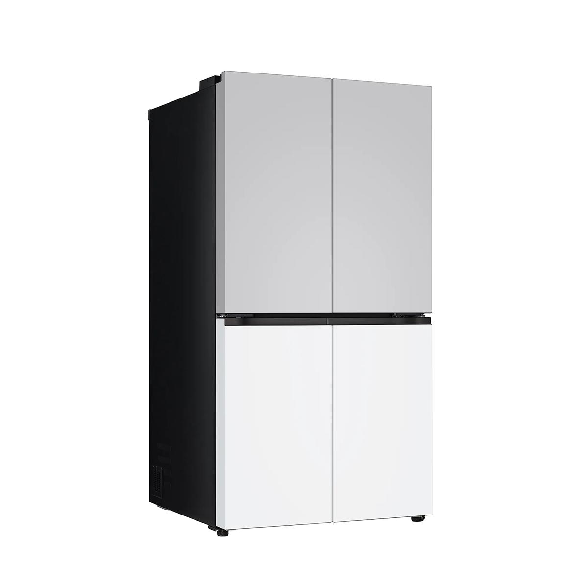LG 오브제 AI 냉장고 870L, 메탈 그레이/화이트