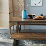 리비니아 아칸 원목 식탁세트 - 벤치+벤치