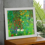 지클레 정방형 명화 47.5 x 47.5cm - 클림트, 꽃이 있는 농장정원