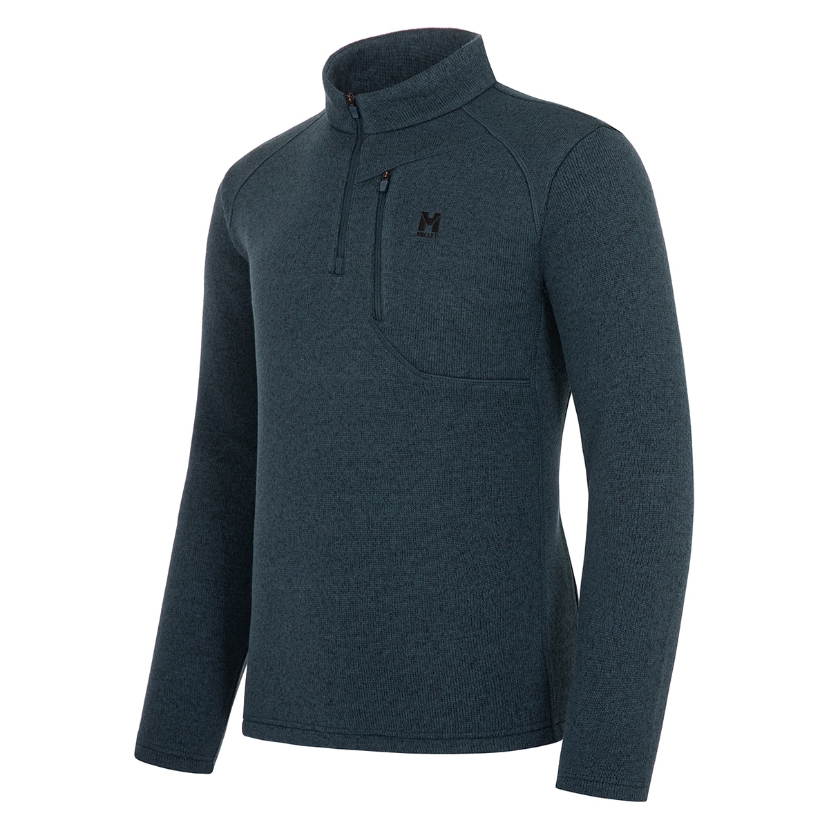 밀레 남성 1/4 집업 스웨터 - 틸블루