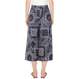 트라이엄프 여성 저지 라운지 바지 2PK - 네이비 (다이아&페이즐리)