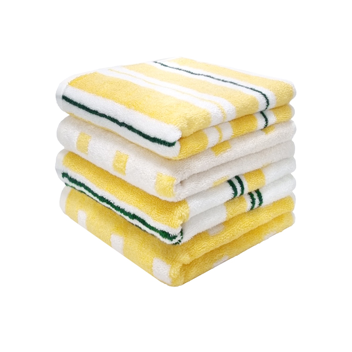 기라로쉬 더 부드러운 뱀부 선염 세면타월 4P - 옐로우