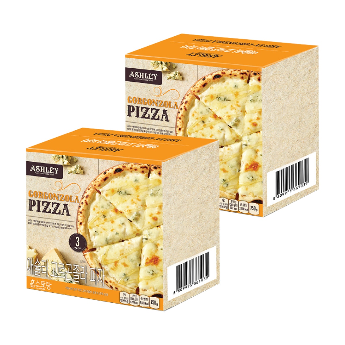 애슐리 화덕피자 3종 - 고르곤졸라 화덕피자 (250g x 3) x 2