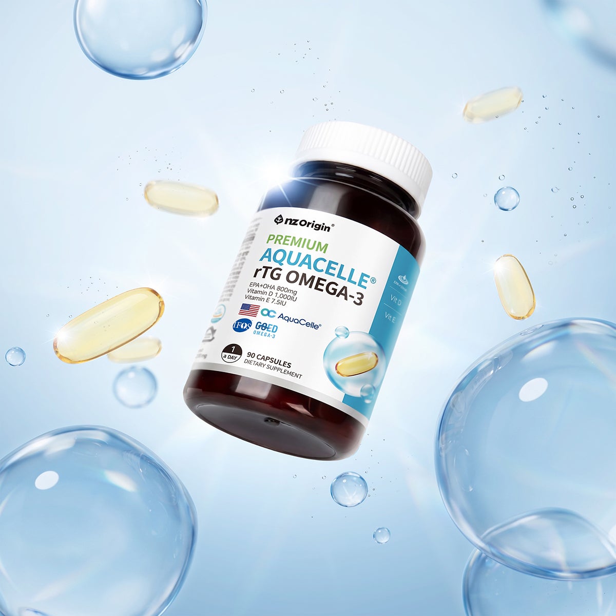 엔젯오리진 아쿠아셀 알티지 오메가3 1,050mg x 90cp