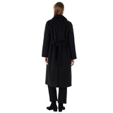 비지트 인 뉴욕 여성 울캐시미어 혼방 코트 - 블랙