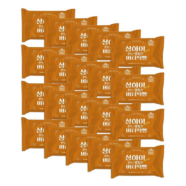 상하이 style 쫀득 황치즈 버터떡빵 40g x 10 x 2