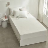 루마인 홈 순면 방수 매트리스 커버 - 싱글, 아이보리