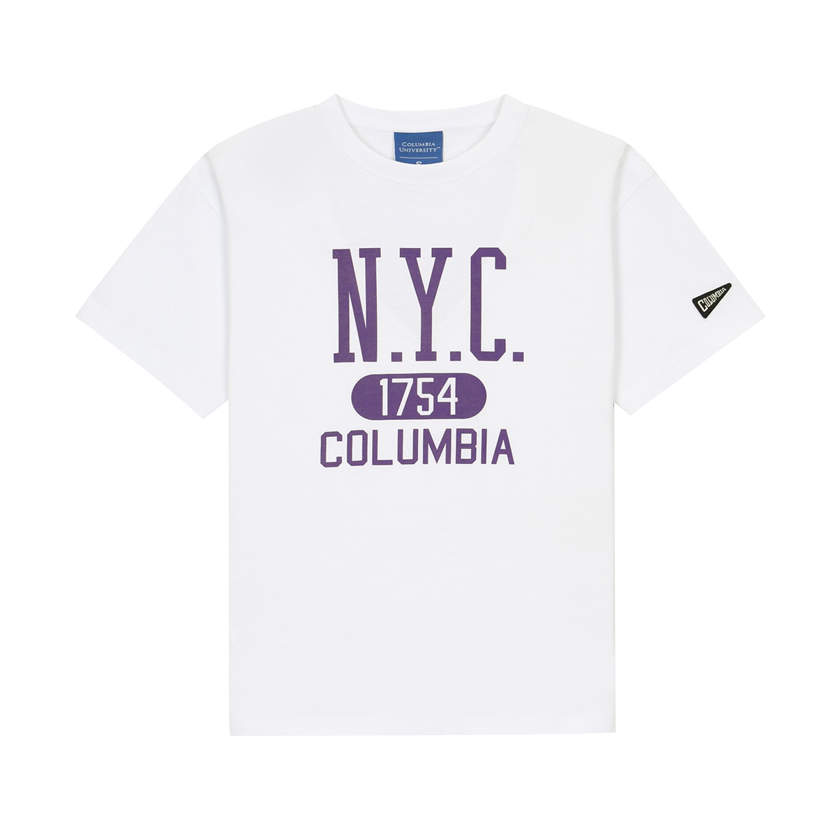 컬럼비아 유니버시티 키즈 반소매 티셔츠 화이트, L(150) 코스트코 코리아