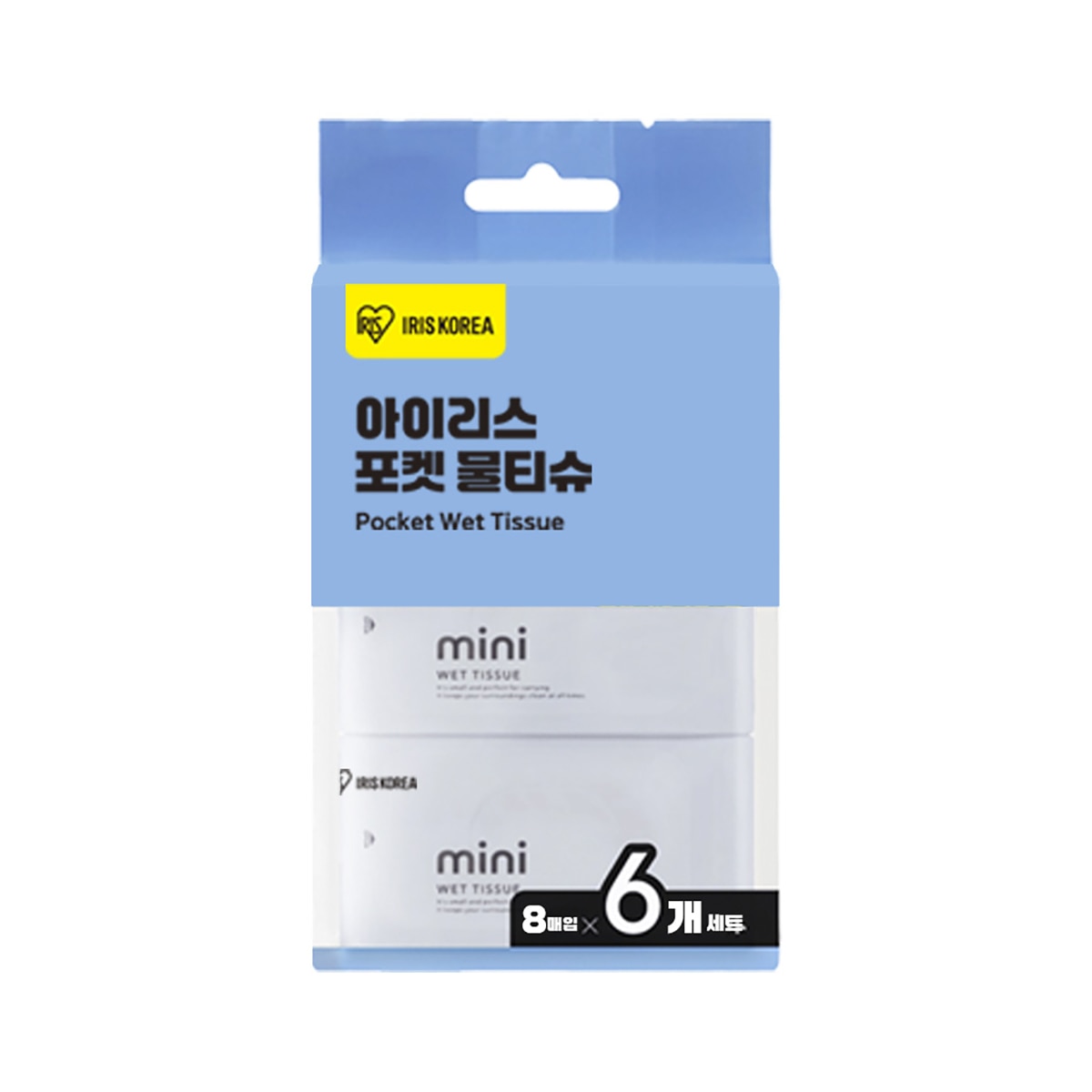 아이리스 포켓형 물티슈 8매 x 6입 x 6팩 아이리스 포켓형 물티슈 8매 x 6입 x 6팩
