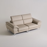 다우닝 마티에 헤드레스트 전체천연가죽 소파 3인