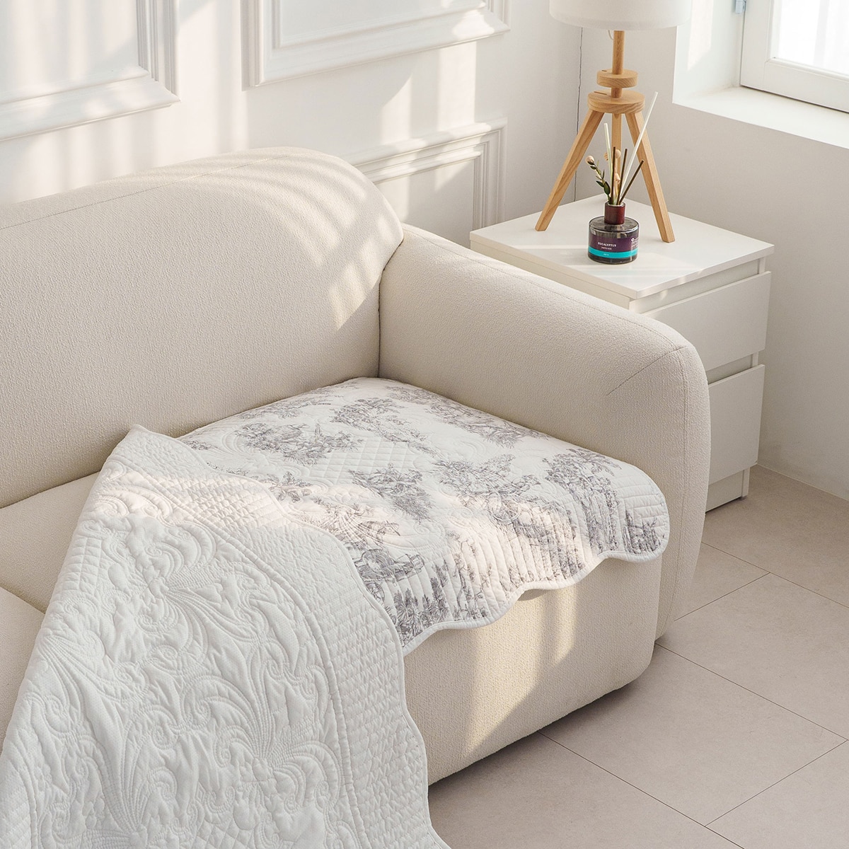 플로티나 뜨왈 순면 소파패드 70x180cm